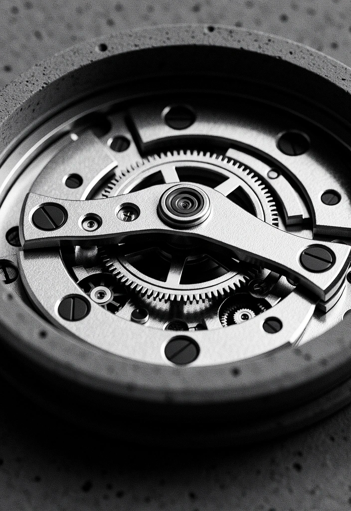 Detail eines mechanischen Uhrwerks